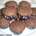 Muffin al cioccolato e cacao senza latticini