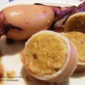 calamari ripieni di pane, uova e formaggio