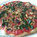 Pizza Vegana con Funghi e Pesto